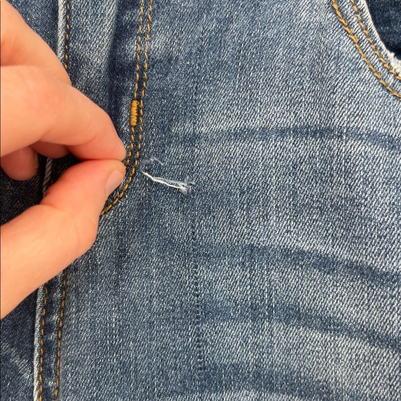 Judy Blue Distressed Skinny Jeans Leopard patches Size 9/29 - Picture 4 of 6